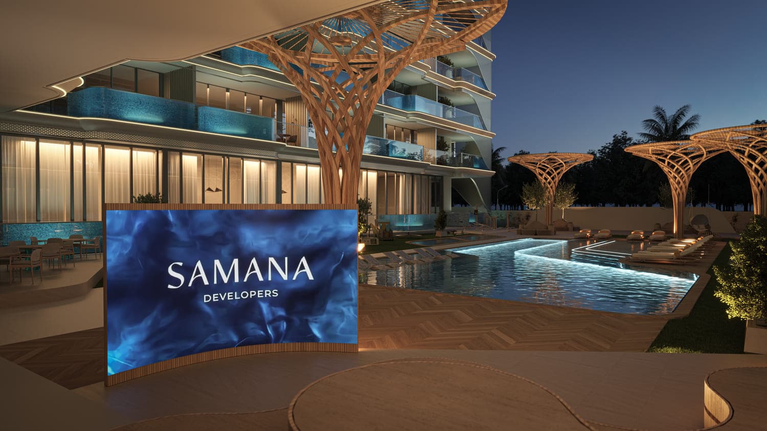 Samana Imperial Garden amenity Open Theatre - Arjan, Dubai - by Samana