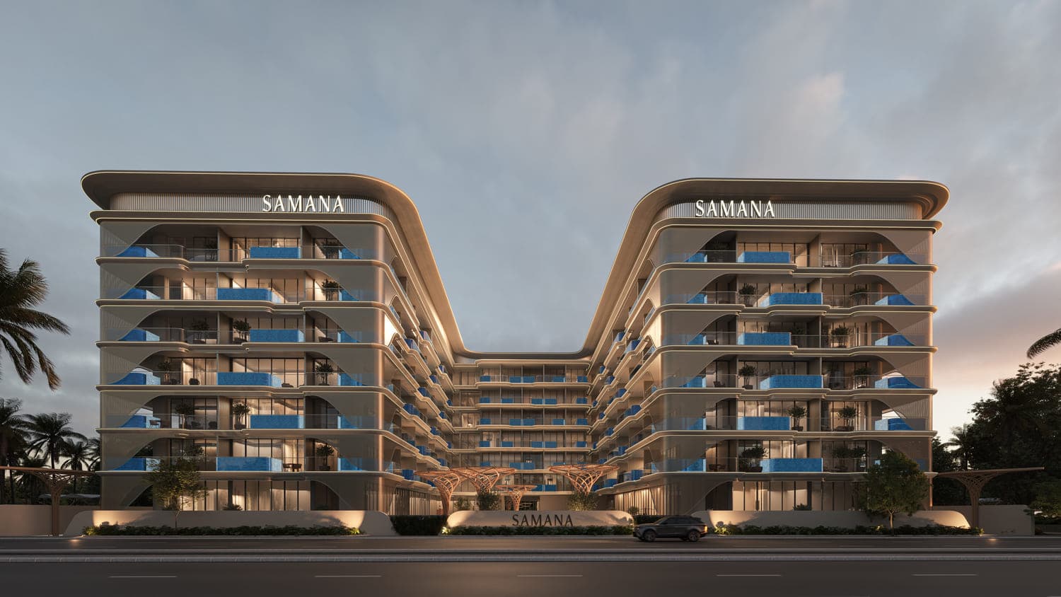 Samana Imperial Garden exterior view - Arjan, Dubai - by Samana
