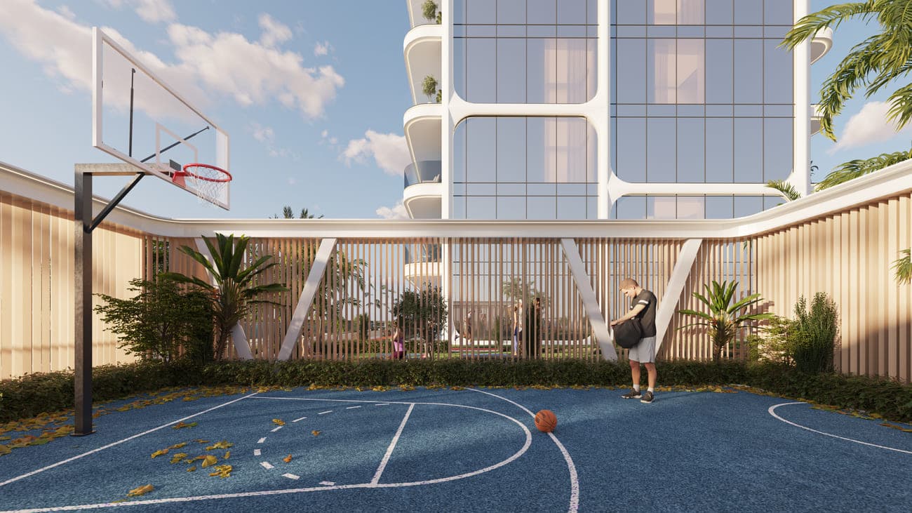 Samana Lake Views 2 amenity Basketball Court - Dubai Production City, Dubai - by Samana