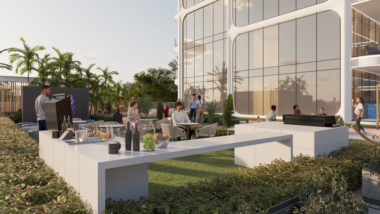 Samana Lake Views 2 amenity Bbq - Dubai Production City, Dubai - by Samana