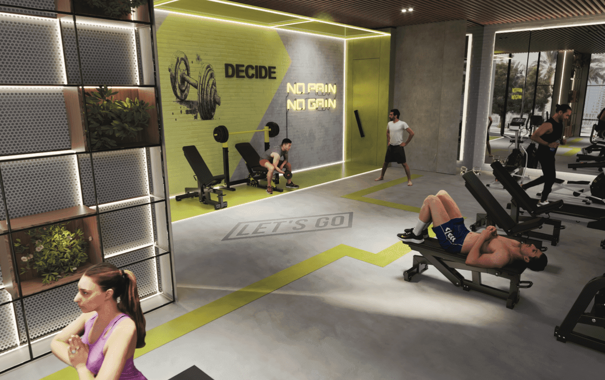 Samana Lake Views 2 amenity Gym - Dubai Production City, Dubai - by Samana