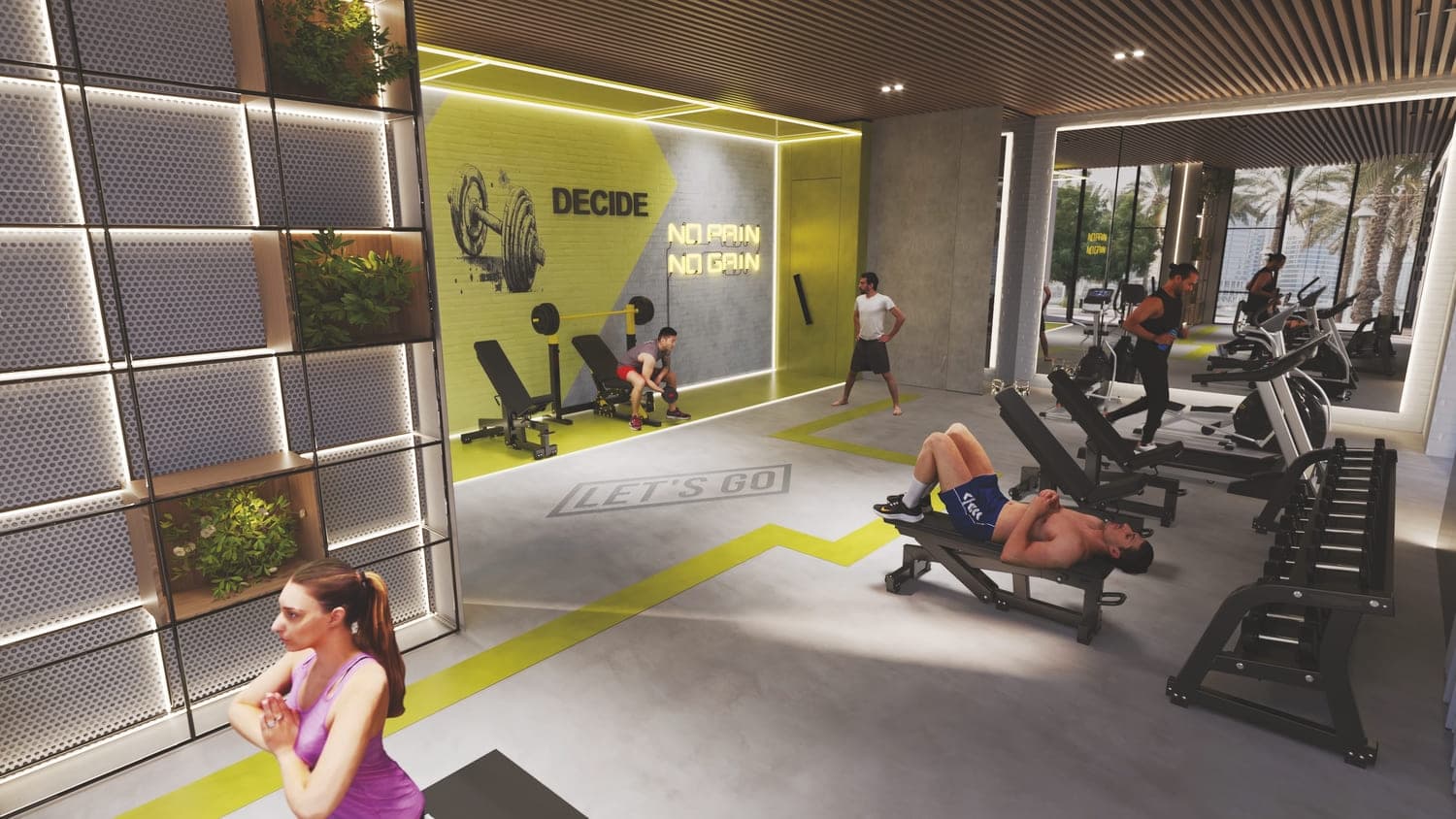 Samana Lake Views amenity Gym - Dubai Production City, Dubai - by Samana