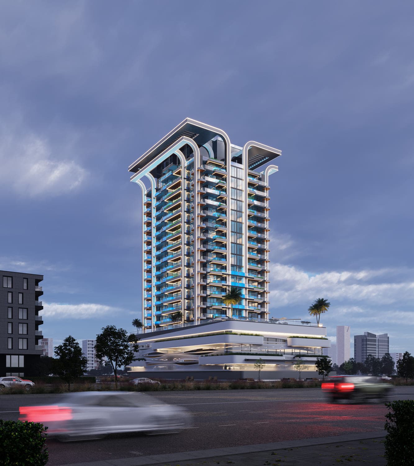 Samana Manhattan 2 exterior view - JVC (Jumeirah Village Circle), Dubai - by Samana