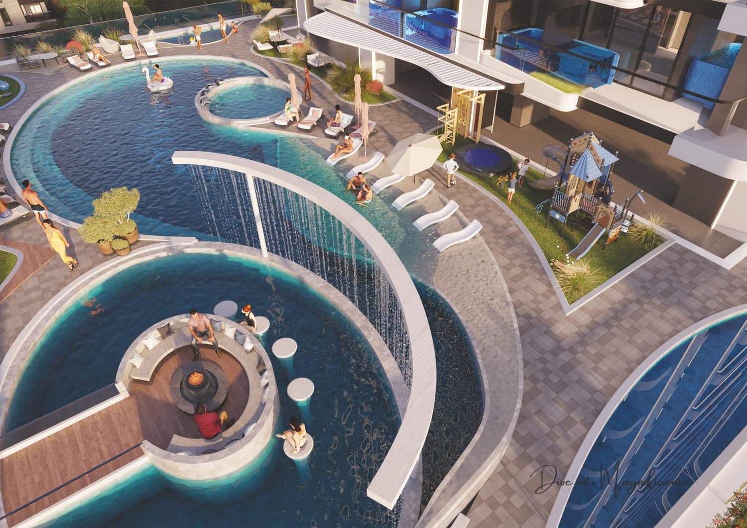 Samana Manhattan amenity Splash Pad - JVC (Jumeirah Village Circle), Dubai - by Samana