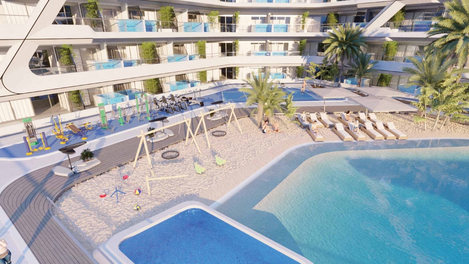 Samana Mykonos Signature amenity Indoor & Outdoor Gym in Arjan, Dubai
