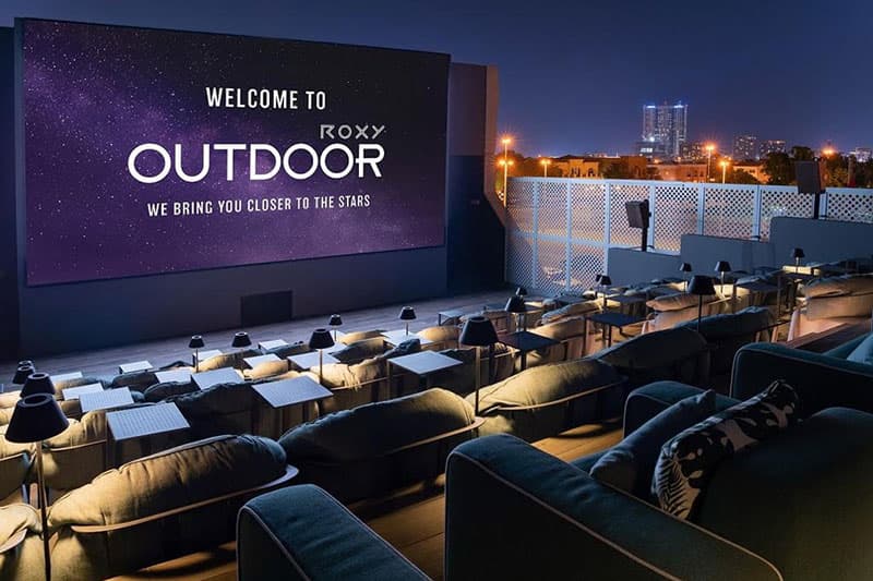 Samana Mykonos Signature amenity Outdoor Cinema in Arjan, Dubai