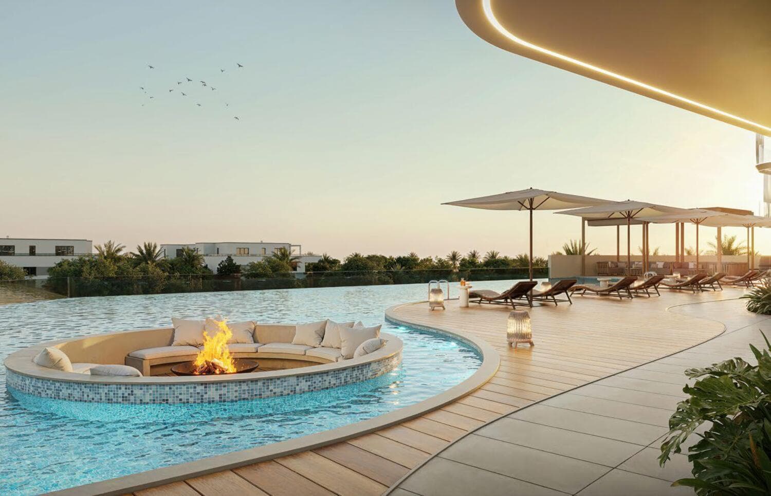 Samana Ocean Bay amenity Fireplace - Dubai Islands, Dubai - by Samana