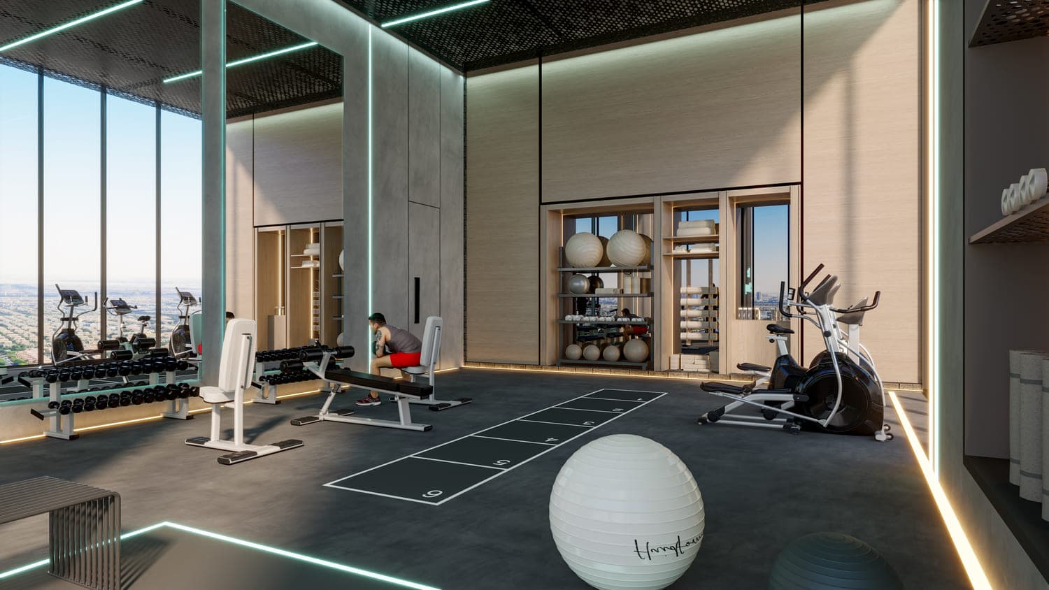 Samana Parkville amenity Indoor Gym - Dubailand Residence Complex, Dubai - by Samana