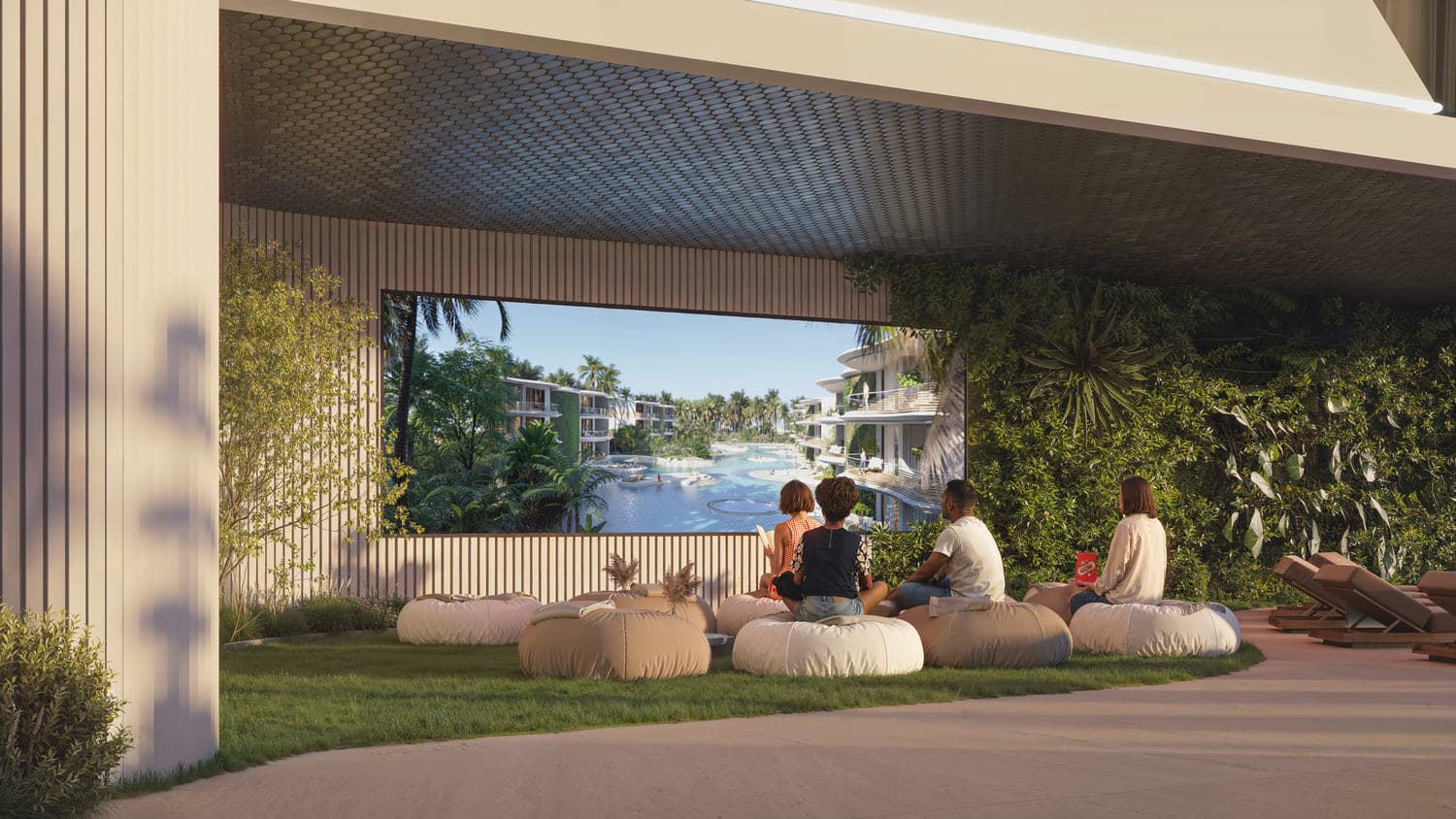 Samana Parkville amenity Outdoor Cinema - Dubailand Residence Complex, Dubai - by Samana