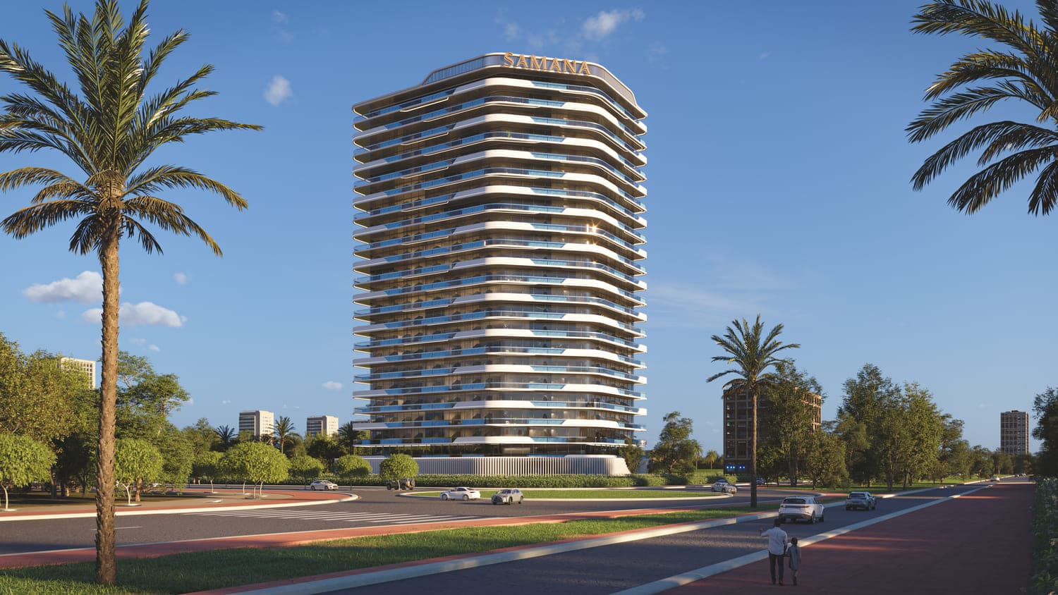 Samana Parkville exterior view - Dubailand Residence Complex, Dubai - by Samana