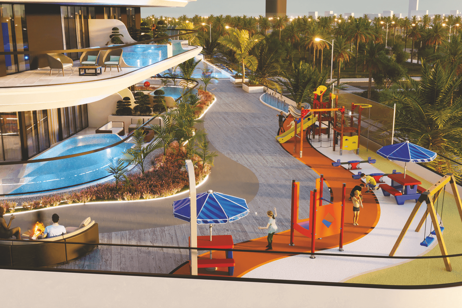 Samana Portofino amenity Kids Play Area - Dubai Production City, Dubai - by Samana