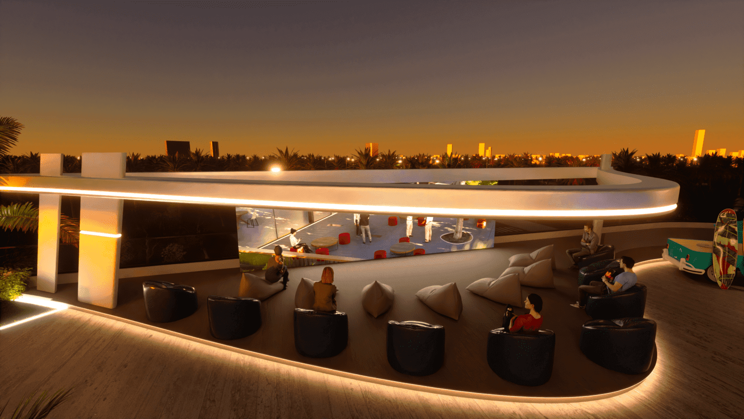 Samana Portofino amenity Outdoor Cinema - Dubai Production City, Dubai - by Samana