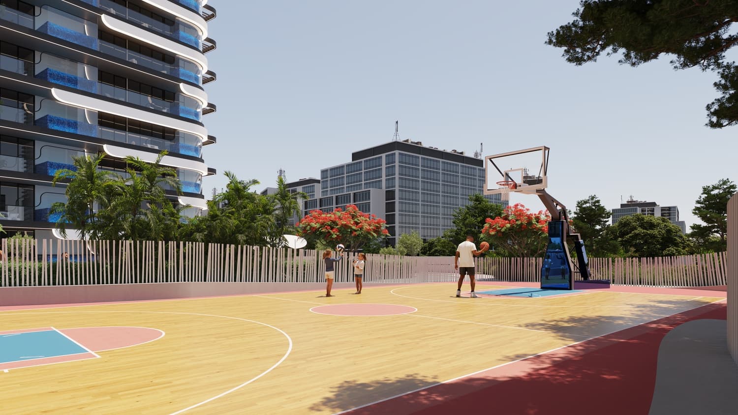 Samana Resorts amenity Basketball Court - Dubai Production City, Dubai - by Samana