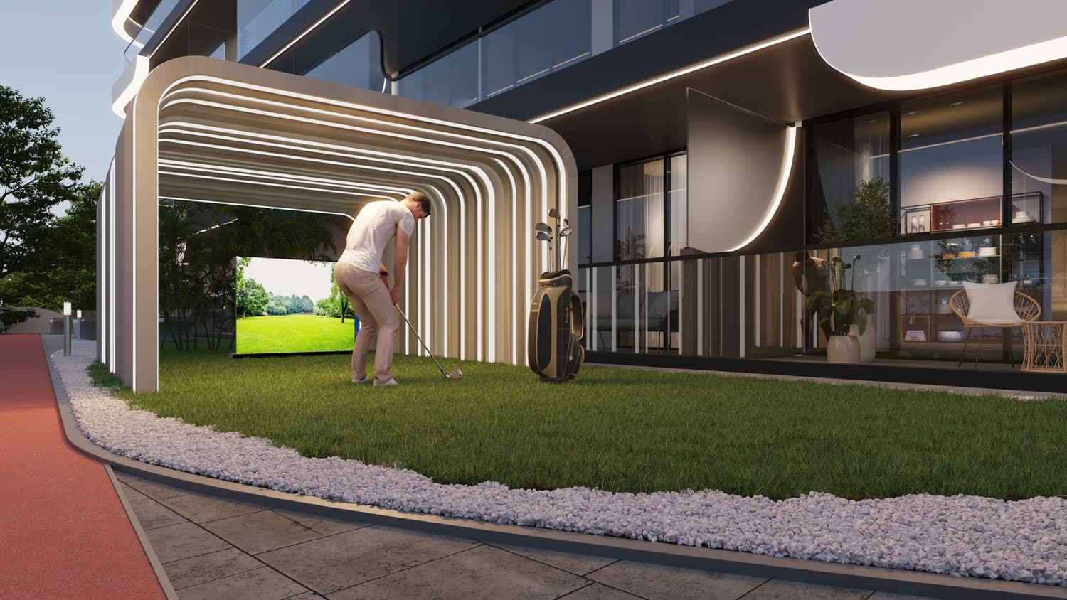 Samana Resorts amenity Mini Golf - Dubai Production City, Dubai - by Samana