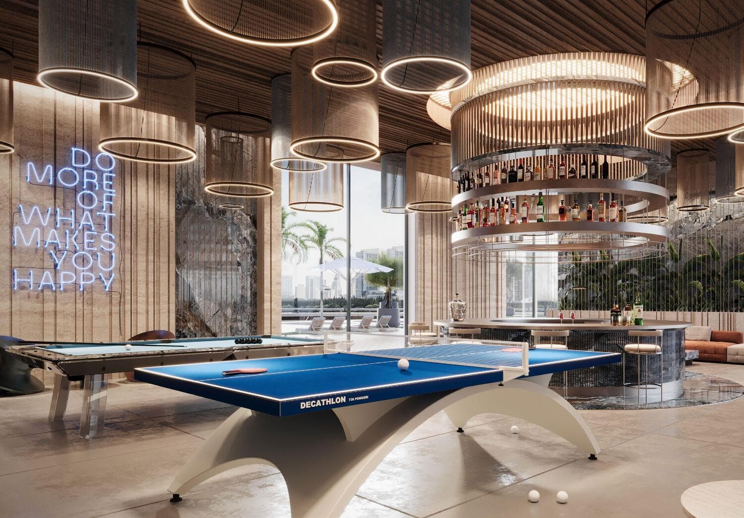 Samana Sky Views amenity Clubhouse & Arcade - Dubai Production City, Dubai - by Samana
