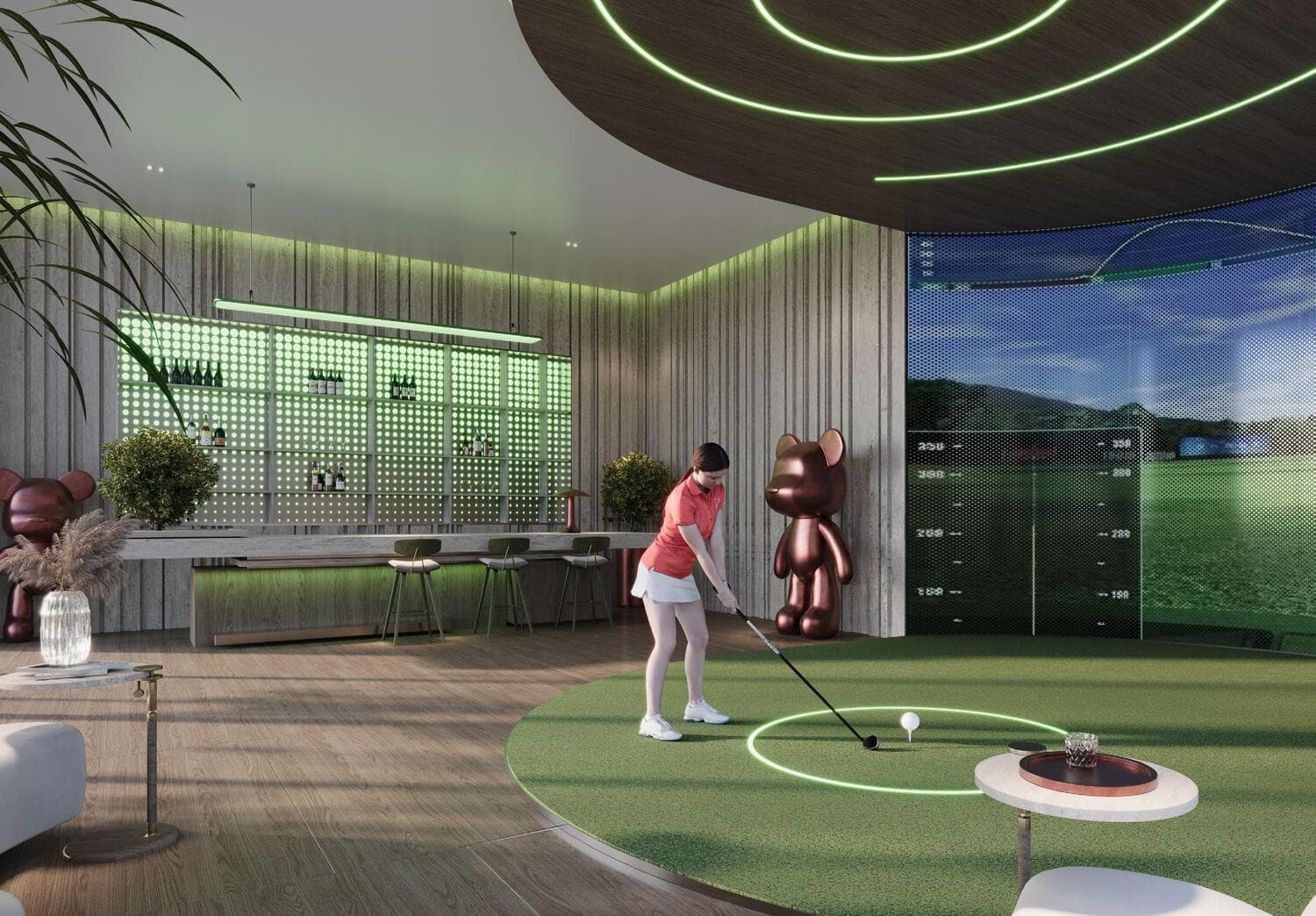 Samana Sky Views amenity Golf - Dubai Production City, Dubai - by Samana