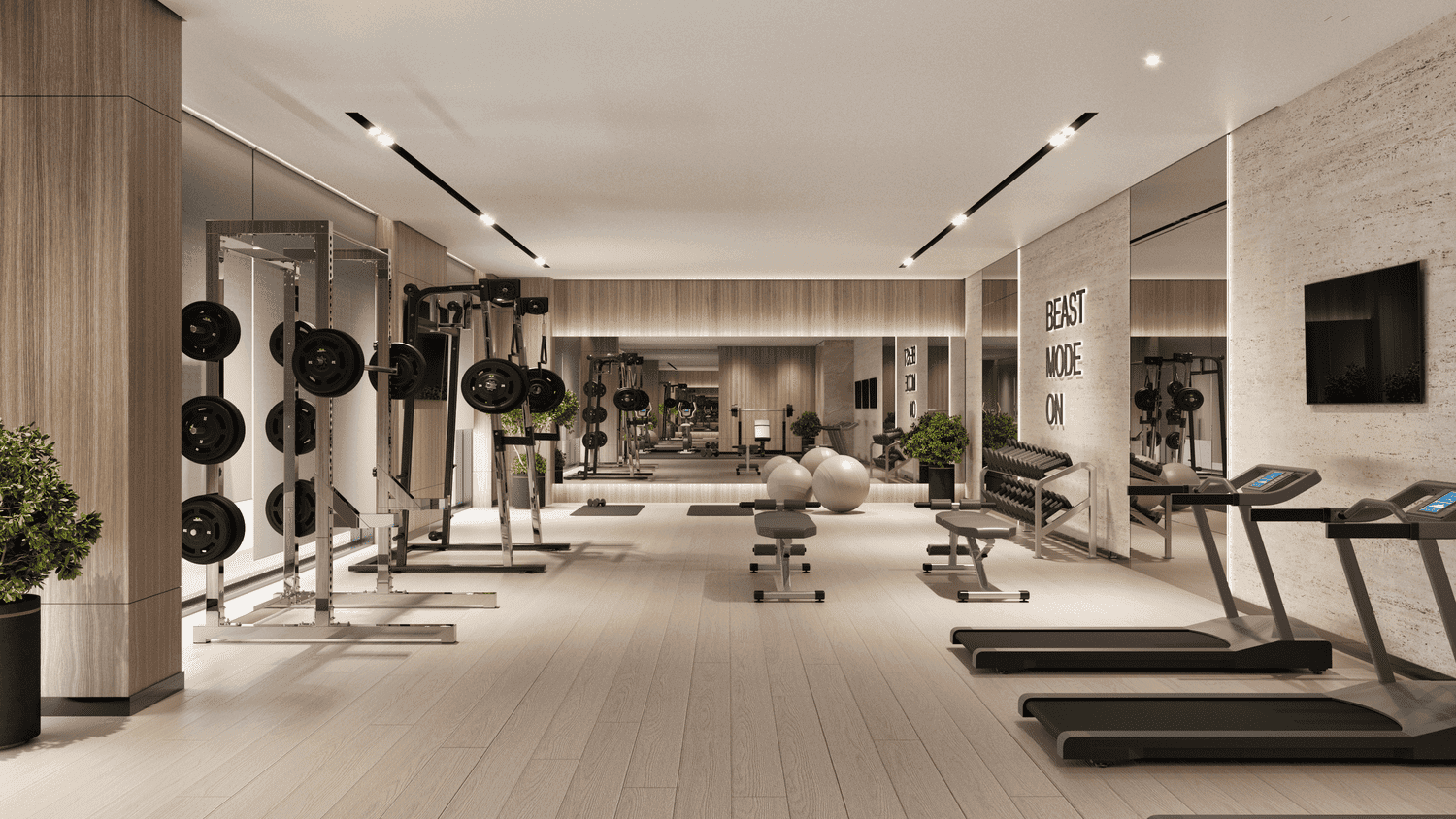 Samana Skyros amenity Gym - Arjan, Dubai - by Samana