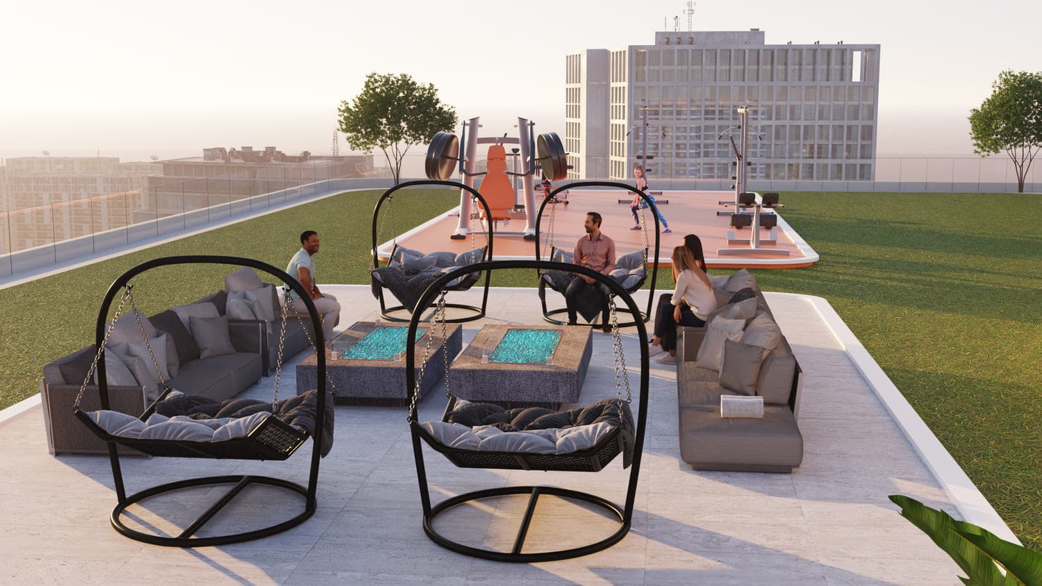 Samana Skyros amenity Rooftop Lounge - Arjan, Dubai - by Samana