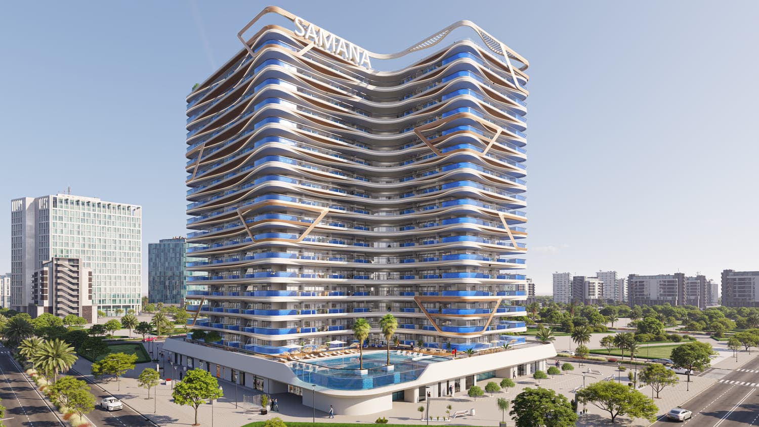 Samana Skyros exterior view - Arjan, Dubai - by Samana