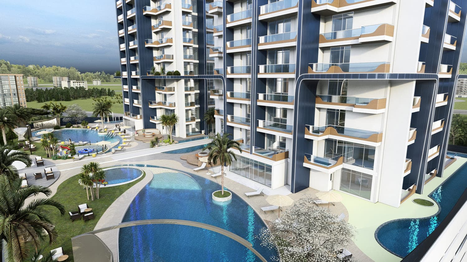 Samana Waves Phase II amenity Swimming Pool in JVC (Jumeirah Village Circle), Dubai