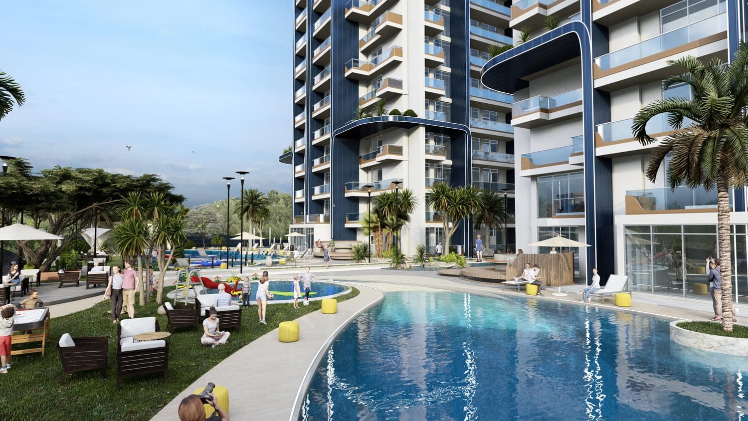 Samana Waves Phase II amenity Kids Pool&Play Area in JVC (Jumeirah Village Circle), Dubai