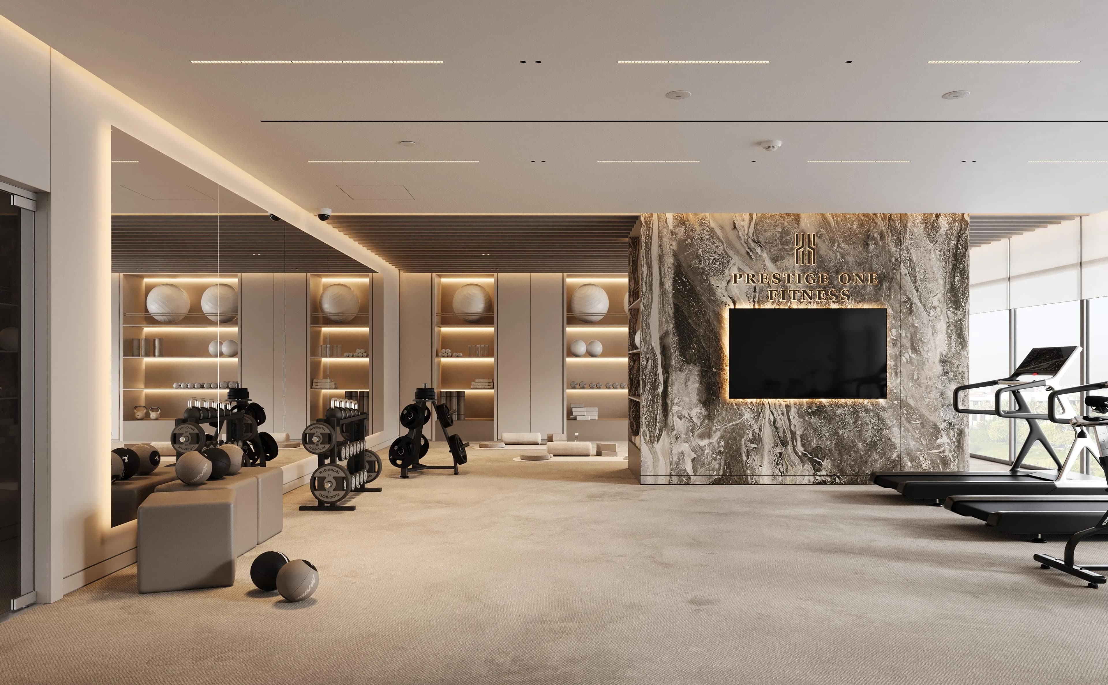 Sanctuary amenity Gym - Ras Al Khor, Dubai - by Prestige One Developments