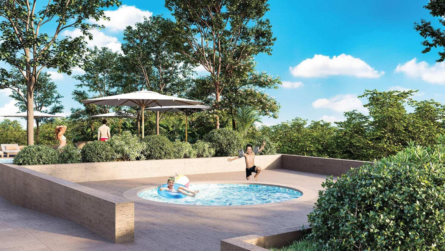 Santorini Residences by Loutraki amenity Children Pool - JVT (Jumeirah Village Triangle), Dubai - by Loutraki Real Estate