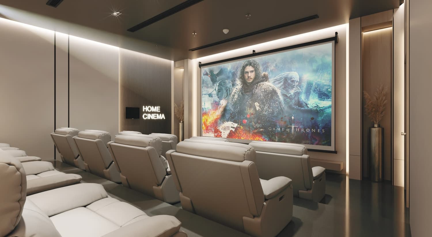 Saray Prime Residence amenity Indoor Cinema - Dubailand Residence Complex, Dubai - by Unique Saray