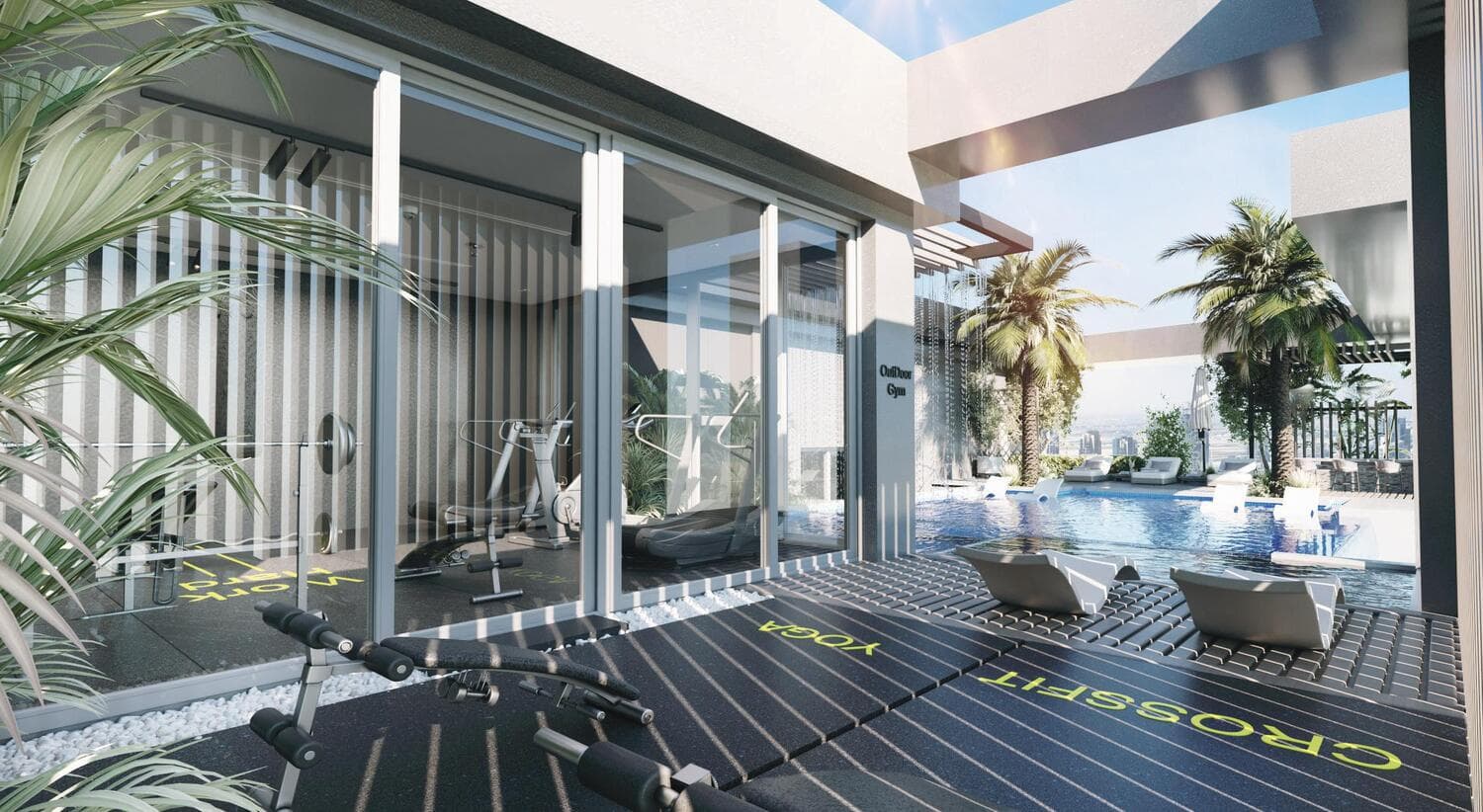 Saray Prime Residence amenity Outdoor Gym - Dubailand Residence Complex, Dubai - by Unique Saray