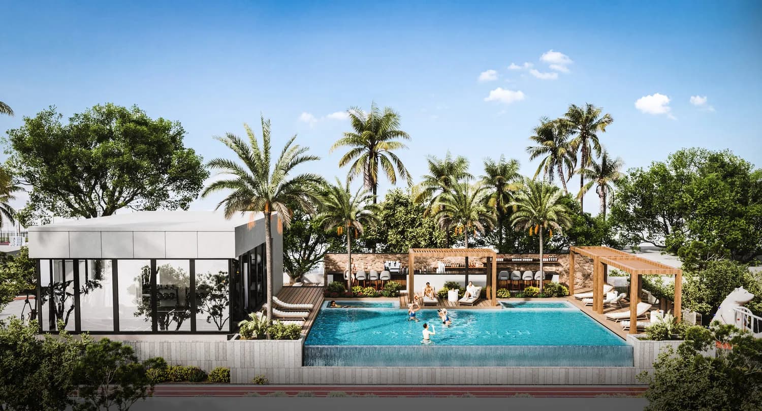 Saray South Residences amenity Infinity Pool - Dubai South, Dubai - by Unique Saray