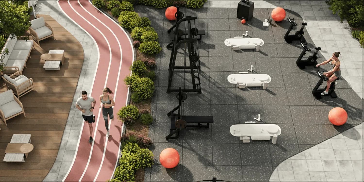 Saray South Residences amenity Outdoor Gym - Dubai South, Dubai - by Unique Saray