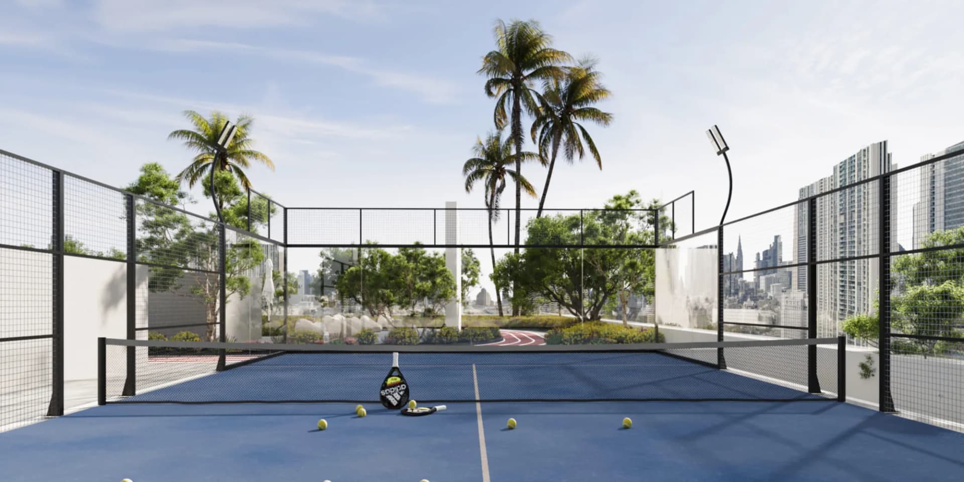 Saray South Residences amenity Paddel Court in Dubai South, Dubai, by Unique Saray