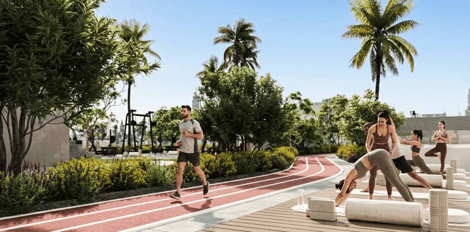 Saray South Residences amenity Yoga Deck - Dubai South, Dubai - by Unique Saray