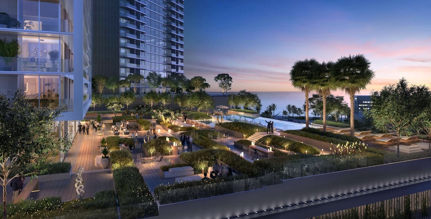 Saria amenity Forest Designed Podium - Maritime City, Dubai - by Beyond Developments