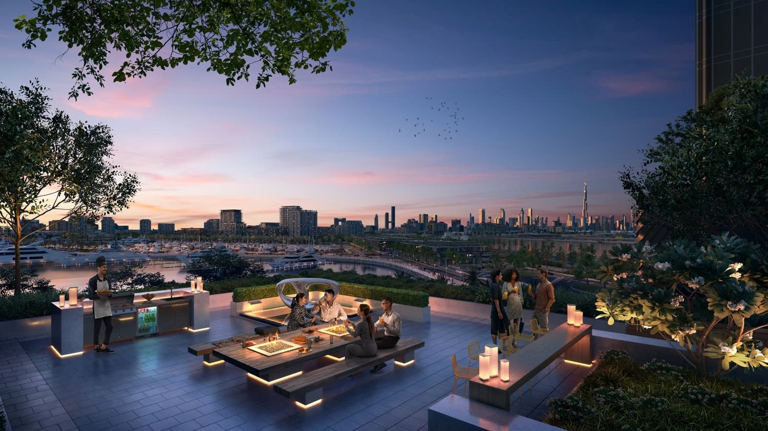 Saria amenity Outdoor Dining - Maritime City, Dubai - by Beyond Developments