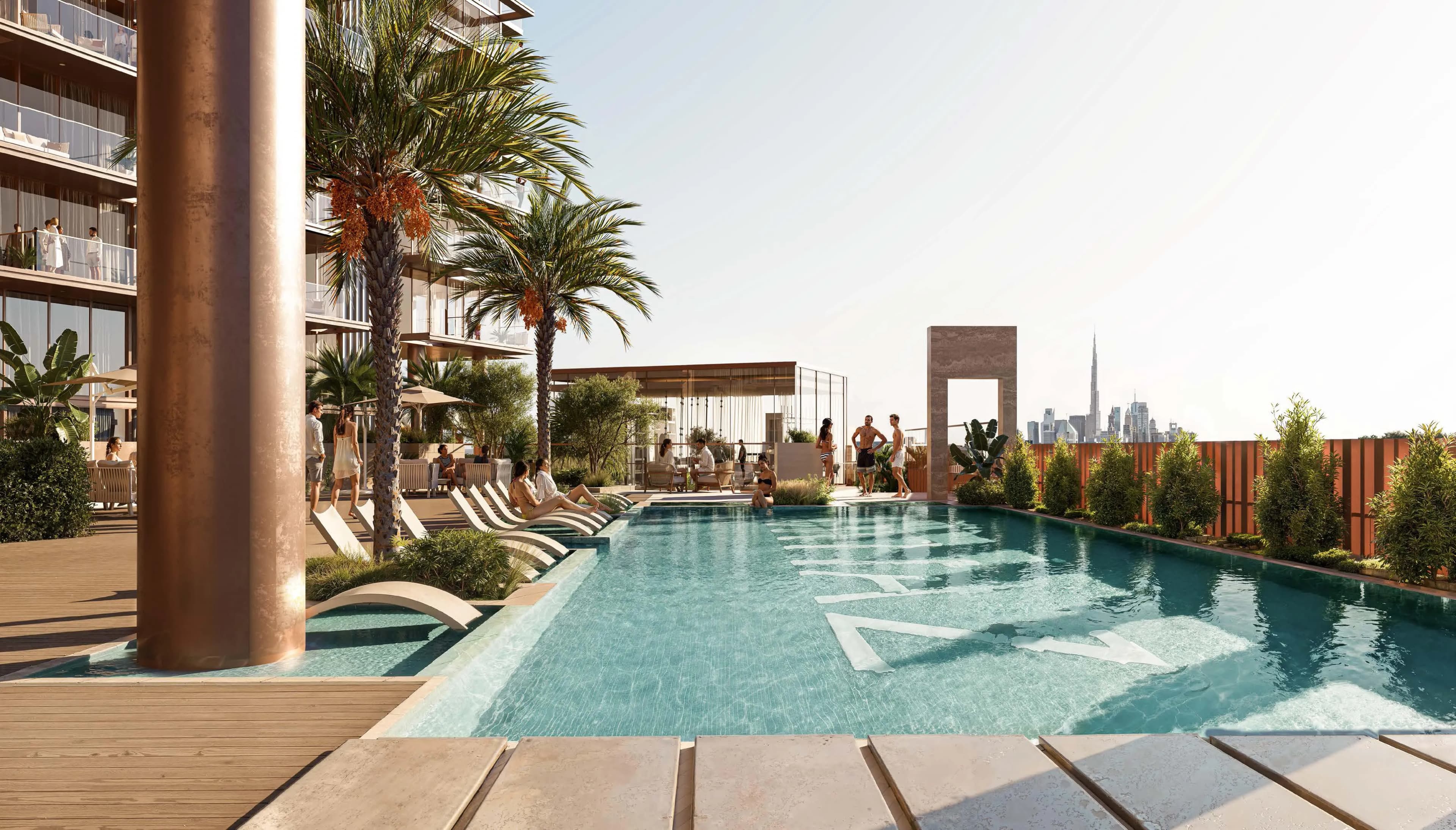Sea Cliff by Imtiaz amenity Swimming Pool - Dubai Islands, Dubai - by Imtiaz Development