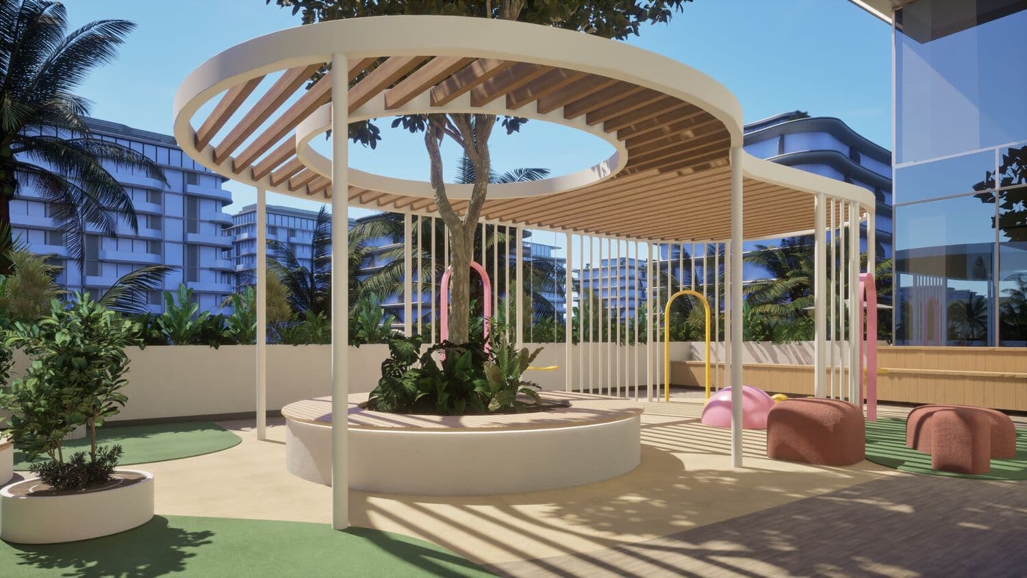 Sea Legend Tower One amenity Children'S Pool & Play Area - Dubai Islands, Dubai - by MVS Real Estate Development