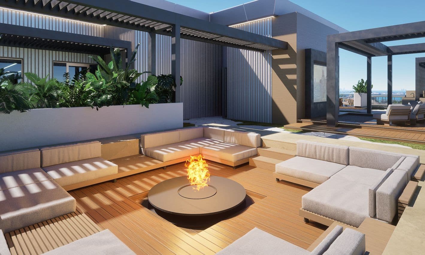 Sea Legend Tower One amenity Fire Lounge - Dubai Islands, Dubai - by MVS Real Estate Development