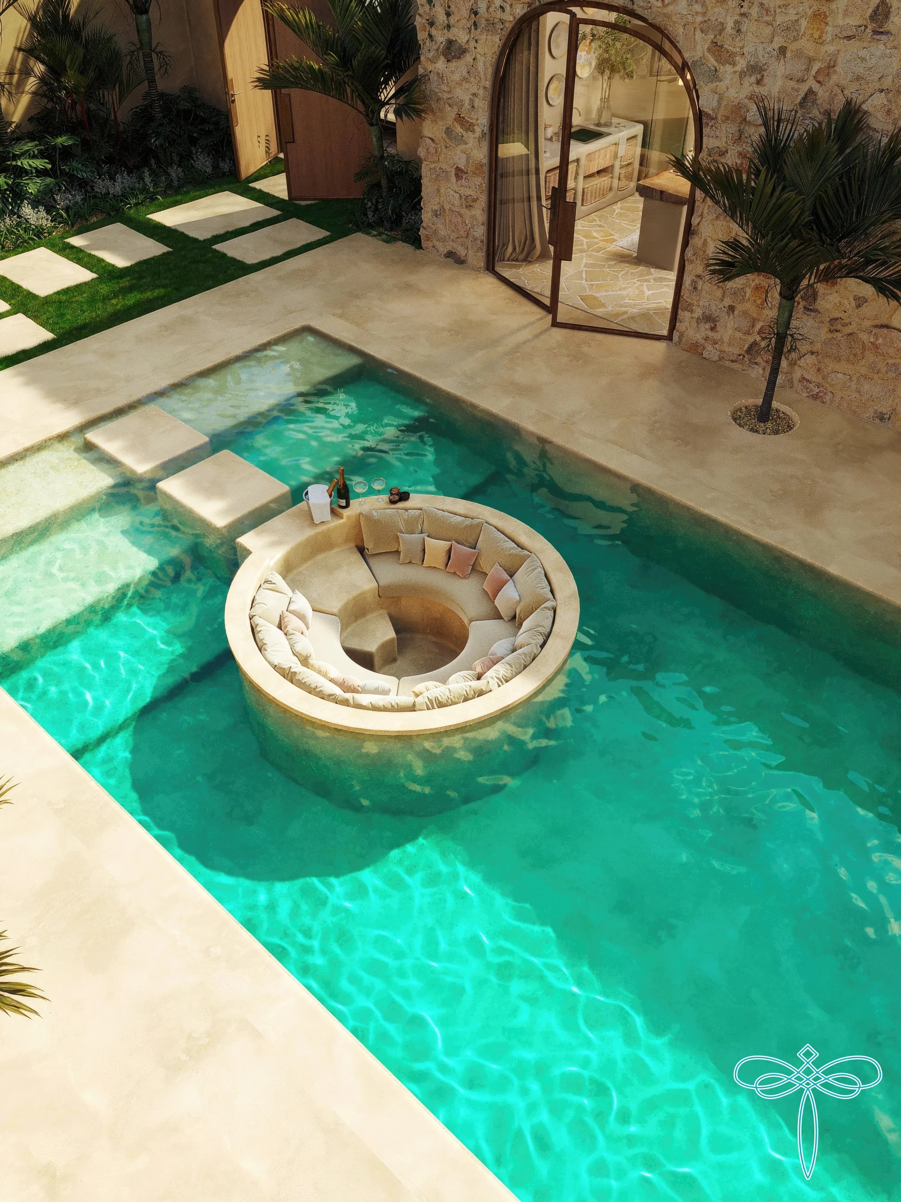 Seafora Villas amenity Swimming Pool - Bali, Dubai - by DM Projects