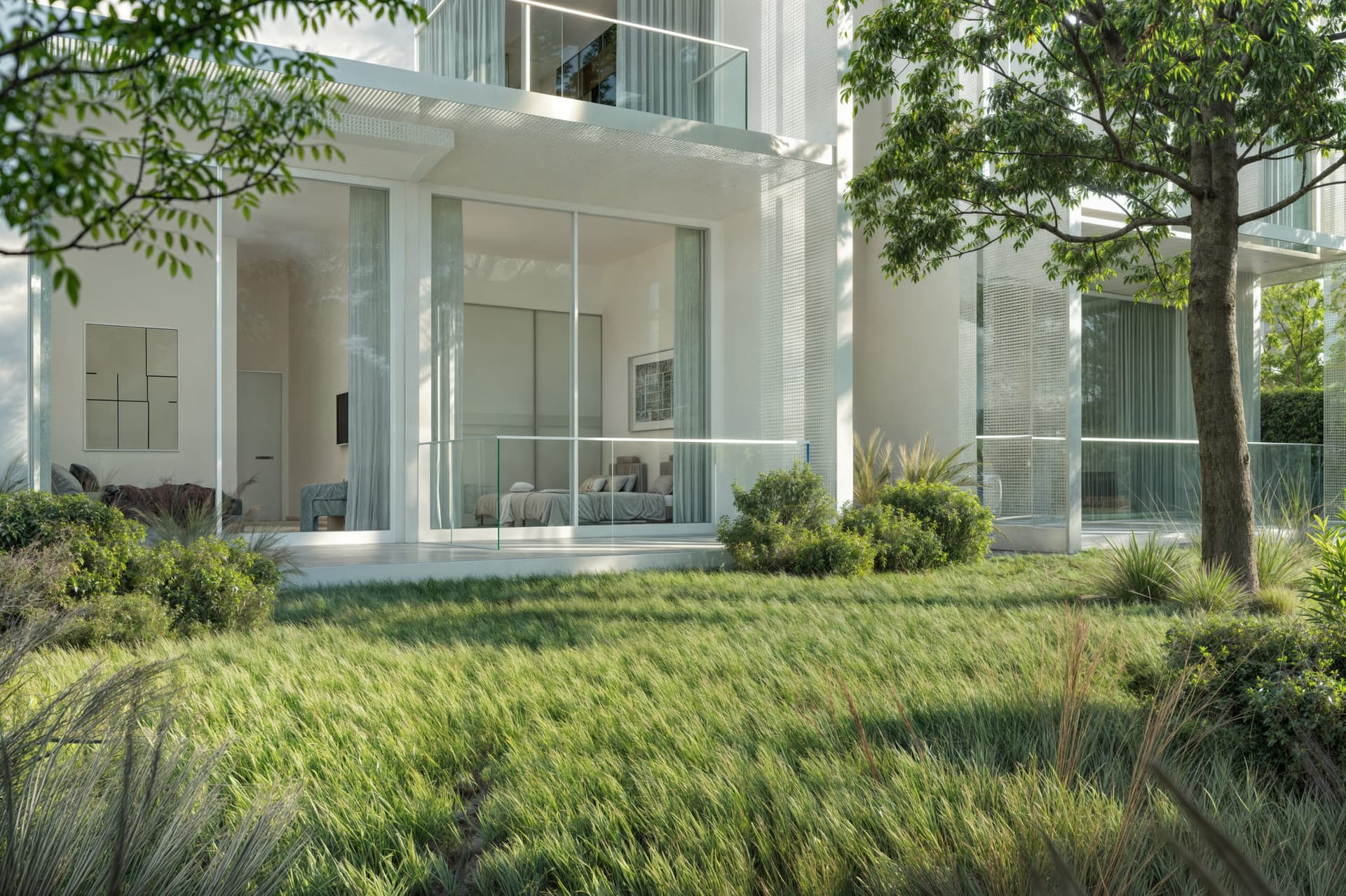 Sealine Residence amenity Green Courtyards in Al Zorah City, Ajman, by Al Zorah Development Company