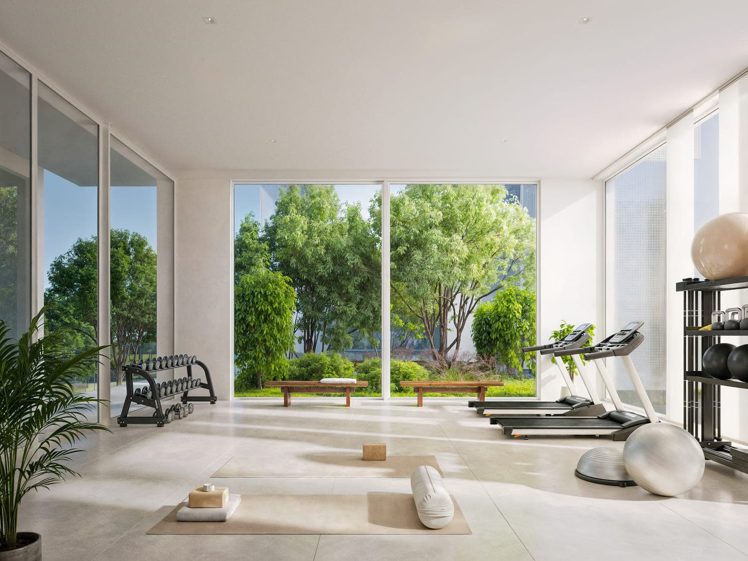 Sealine Residence amenity Gym in Al Zorah City, Ajman, by Al Zorah Development Company