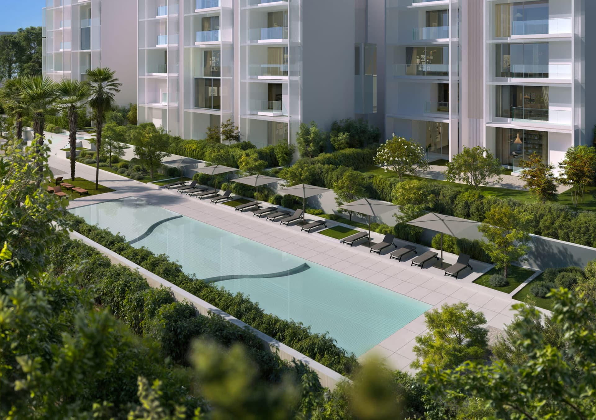 Sealine Residence amenity Swimming Pool in Al Zorah City, Ajman, by Al Zorah Development Company