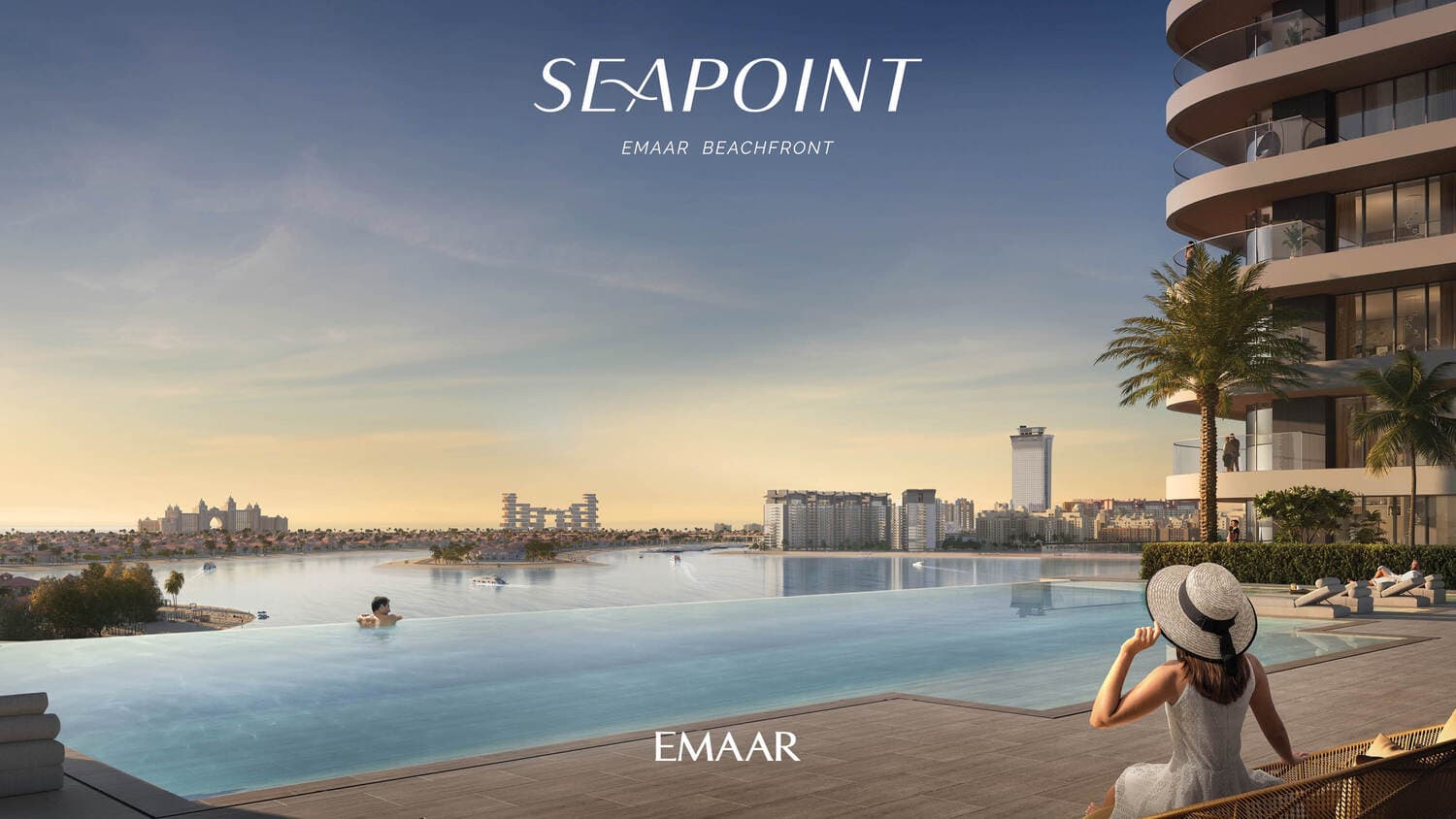 Seapoint amenity Infinity Pool in Beach Front, Dubai, by Emaar