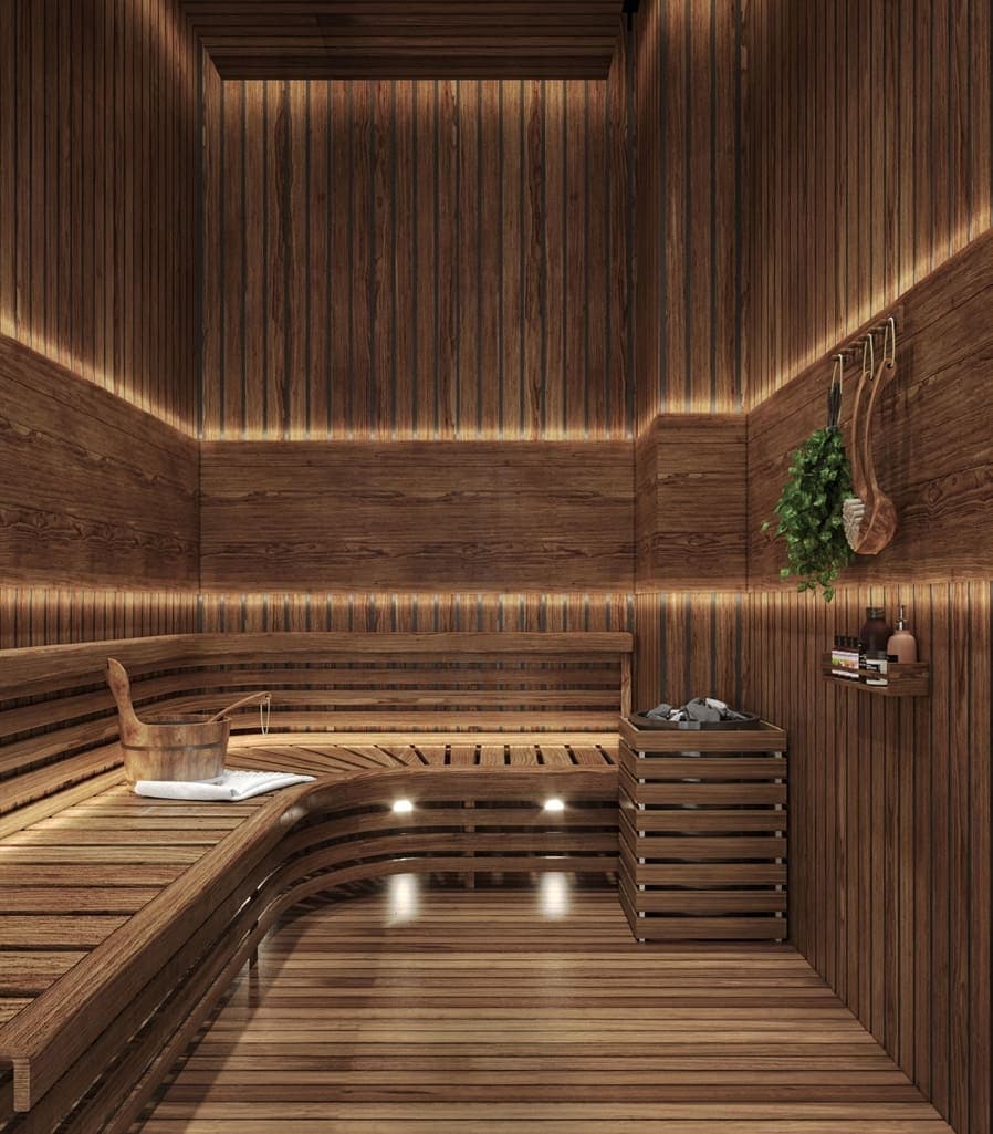 Searenity amenity Sauna Room - Palm Jumeirah, Dubai - by AHS Properties