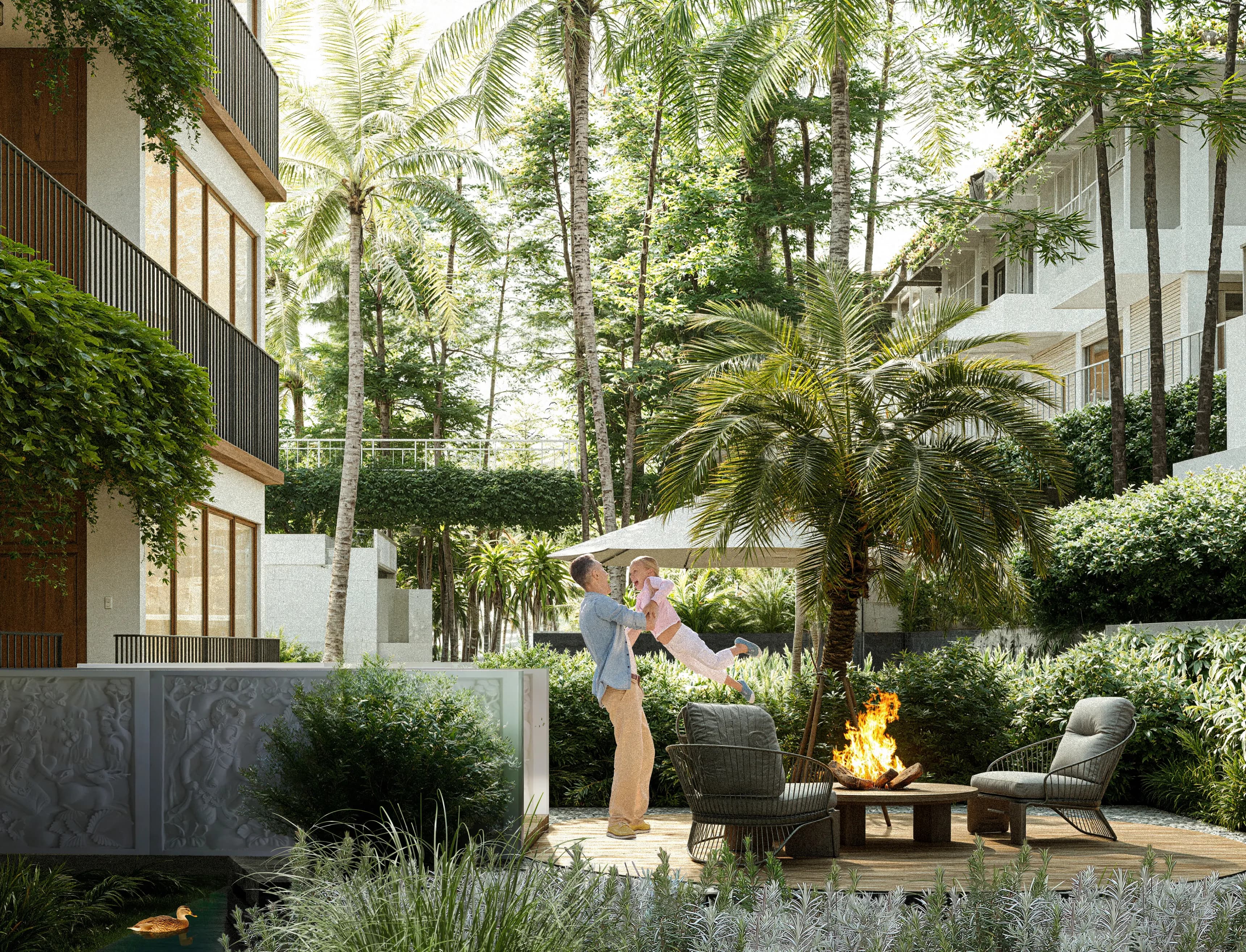 Sekar amenity Fire Pit Lounge - Gianyar, Dubai - by EVDEkimi