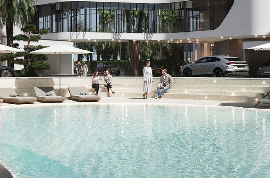 Selora Residences amenity Infinity Pool - MBR District 11 (Meydan South), Dubai - by Swank Development