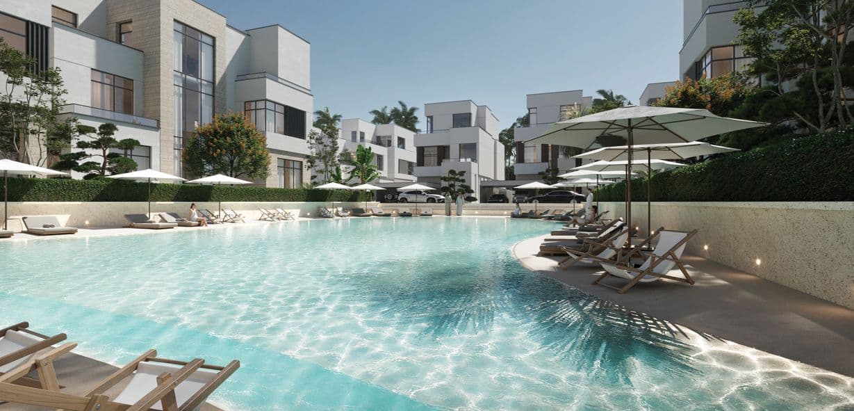 Selora Residences amenity Swimmable Laguna Maré - MBR District 11 (Meydan South), Dubai - by Swank Development