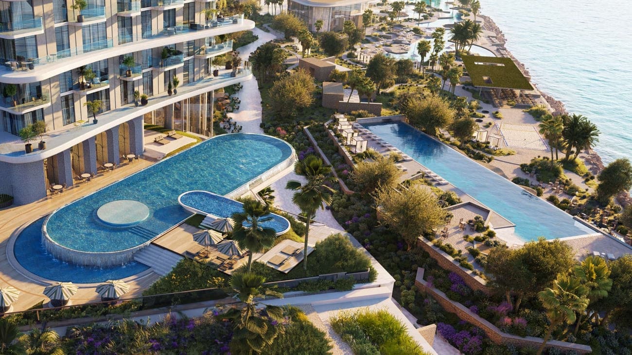 Sensia amenity Infinity Pool - Maritime City, Dubai - by Beyond Developments