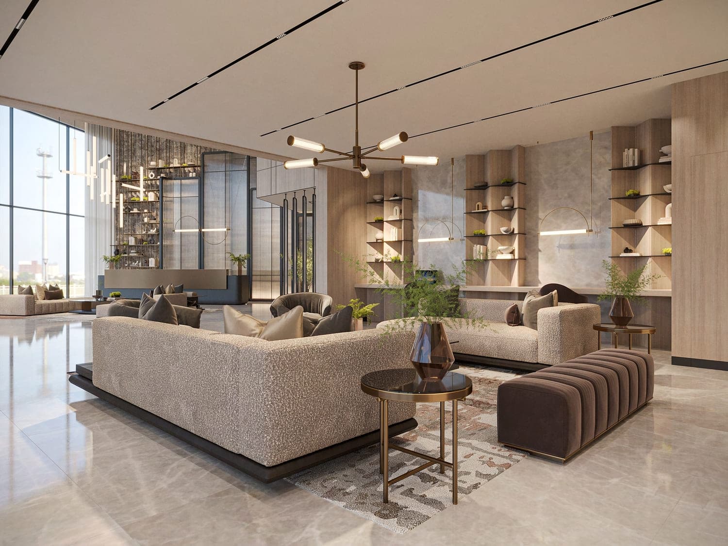 Serene Gardens amenity Business Lounge - Discovery Gardens, Dubai - by Prescott