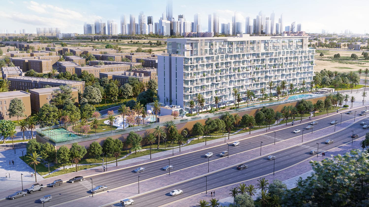 Serene Gardens II exterior view - Discovery Gardens, Dubai - by Prescott